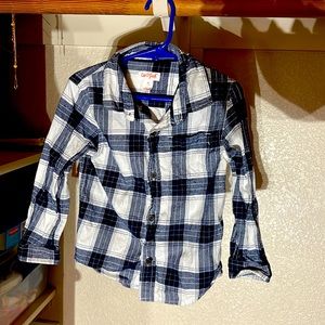 4T Cat&Jack Plaid Button Up Long Sleeve